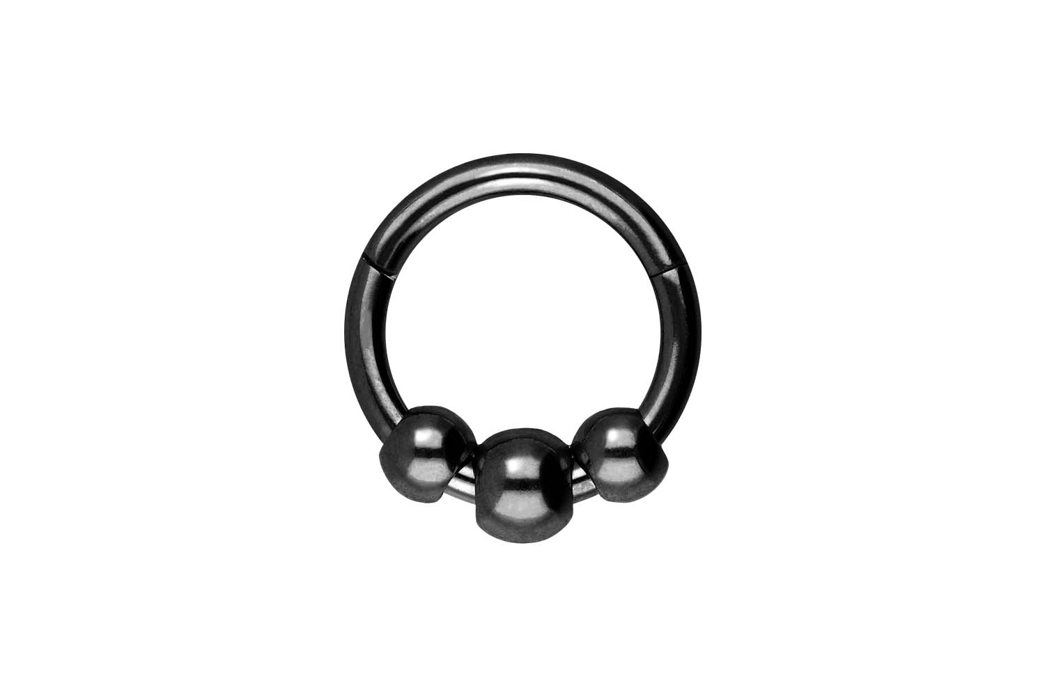 Chirurgenstahl Segmentring Clicker Piercing 3 KUGELN ++SALE++